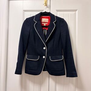 Banana Republic Italian Wool Blazer Navy – Size 0P